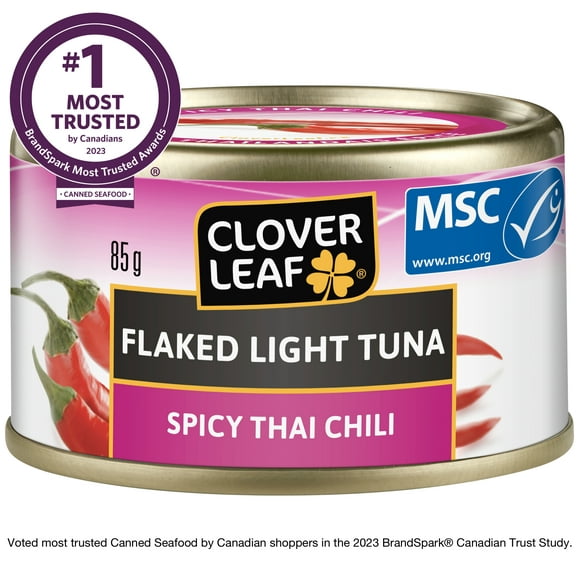 Thon pâle émietté CLOVER LEAF® – Chili thaïlandais épicé 85 g