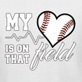 thumbnail image 2 of Wild Bobby, My Heart Is On That Baseball Field, Sports, Men Graphic Tank Top, White, Small, 2 of 4