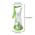 thumbnail image 3 of Botella mezcladora de aderezo para ensaladas con asa - Taza mezcladora manual para aceite y vinagre - A prueba de fugas, apta para lavavajillas, sin BPA - Dispensador de vertido fácil con medidas, 3 of 8