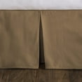 Gavotte Home Tailored Velvet Bed Skirt with Split Corner 21 inch Drop
