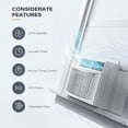 thumbnail image 4 of 23200 BTU 4-in-1 Window Air Conditioner & Heater - Smart WiFi, Remote & App Control, Dehumidifier, Fan, Works with Alexa & Search Engine, Cools & Heats Up to 1500 Sq Ft - US Standard, With WiFi, 4 of 8