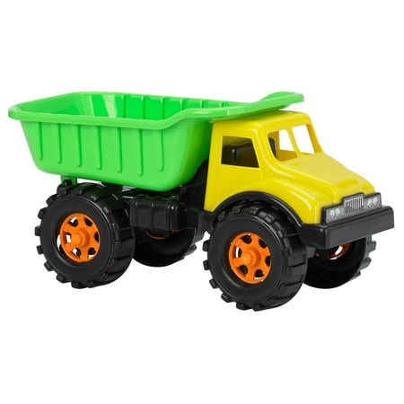 American Plastic Toys 07900 Toddler Kid 16 Inch Construction Dump Truck Green