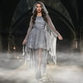thumbnail image 5 of UNDERWRAPS Grey Layered Ghost Dress - Womens Ghost Dress Costume, Cosplay Dress Up for Women, Spooky Costume for Halloween, Holiday Costume, 5 of 8