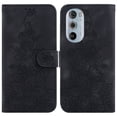 thumbnail image 2 of Compatible with Motorola Moto Edge 30 Pro Embossed Lily Wallet Case with Card Holder PU Leather Flip Cover, 2 of 5