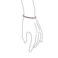 thumbnail image 2 of Bling Jewelry Womens Timeless 12 CTW Alternating CZ Ruby Red Cubic Zirconia Tennis Bracelet 7.5 Inch Silver Plated, 2 of 5