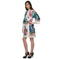 thumbnail image 3 of Moomaya Printed Cotton&nbsp;Robe&nbsp;Women Lightweight Kimono&nbsp;Sleeve Summer Bathrobe, 3 of 6