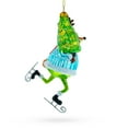 thumbnail image 3 of Fox Ice Skating Glass Christmas Ornament, 3 of 5