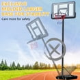 thumbnail image 6 of Portable Basketball Hoop Outdoor for Kids and Adults, Segmart 44 inch Basketball Hoop for Backyard, 4.9Ft-10FT Height Adjustable Basketball Goal System with Shatterproof Backboard, Larger Base, 6 of 10