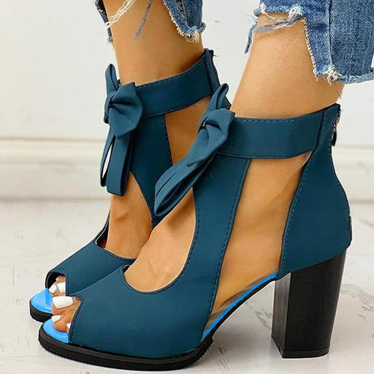 Office block heel boots hot sale