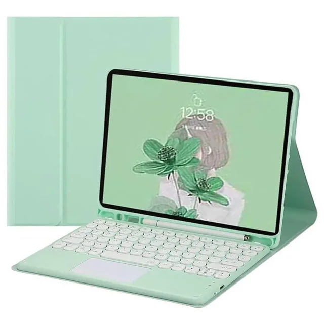 Étui Clavier pour Samsung Galaxy Tab S10 FE Plus 13,1 Pouces 2025 SM-X620/X626B/X626 avec Pavé Tactile Multi‐touche, Étui de Protection à Rabat avec Porte‐crayon