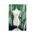 thumbnail image 1 of Vestido Con Cuello Alto Entallado Sin Mangas Color Blanco Talla Unitalla Marca Emil SaEs, 1 of 4