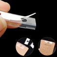 thumbnail image 3 of 100PCS Self-Adhesive Plastic Earrings Card Adapter Plastic Lip Hanger for Earring Necklace Card Display, 3 of 7