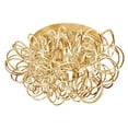 thumbnail image 1 of 4 Light Tubular Flush Mount Fixture, Gold, 1 of 1