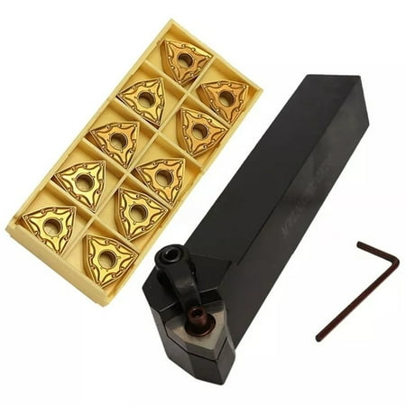 

Coconut Ok Set Of 20Mm Lathe Turning Tool Holder Mwlnr2020K08 + 10 Wnmg0804 Carbide inserts
