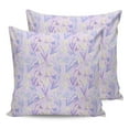 thumbnail image 7 of Outdoor Throw Pillow Cover Purple Garden Art Flowers Silhouette Waterproof Cushion Covers 2 Pack Floral on Lilac Lavender Pillow Cases Home Decoration for Patio Garden Couch Sofa, 7 of 7