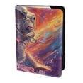 thumbnail image 2 of Pofeuu Astronaut Dolphin Print Travel Document Organizer Passport Holder Men Women for Family (6.5 in x 4.5 in),Wallet Holder Credit Card Clutch Bag Case, 2 of 5