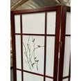 thumbnail image 2 of 4 Panel Room Divider Coaster Oriental Floral - Cherry, 2 of 2