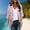 Pink#4, variant on Drovellove Women's Casual Chiffon Long Sleeve Cardigan | Lightweight Hawaiian Print Beach Cover Up Top for Vacation, Summer Travel, or Relaxed Weekend Outings