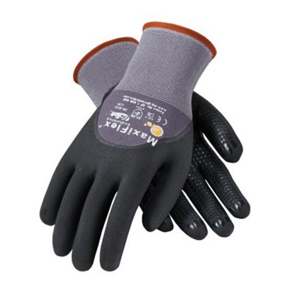 Bouton 112-34-845-L 15G Nylon Gris Noir 0.75 MicrofFoam Grip On Palm Gant Grand