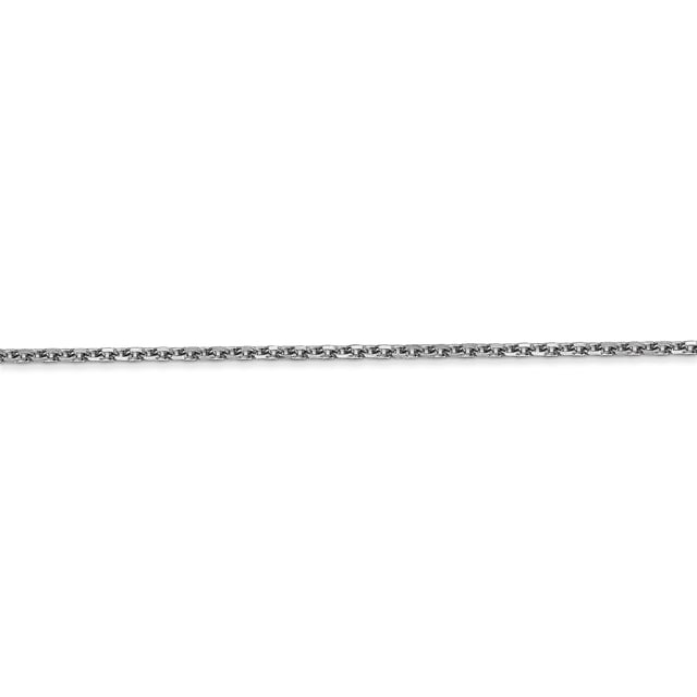 14k WG 1.65mm Solid D/C Cable Chain (Weight: 4.17 Grams, Length: 18 Inches)