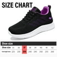 thumbnail image 4 of Chaussures de Marche Tennis à Plateforme Compensée pour Femmes Respirantes Légères Décontractées Confort Mode Espadrilles, 4 of 5