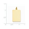 thumbnail image 2 of 14k Yellow Gold Plain .027 Gauge Rectangular Engravable Disc (15x28mm) Pendant / Charm, 2 of 2