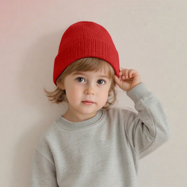 YUNAFFT Bonnet Tricoté Uni pour Enfants, Chaud, Décontracté, Style Classique Simple
