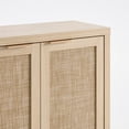 thumbnail image 4 of ARKANTOS Rattan Sideboard Buffet Cabinet with 2 Doors and Adjustable Shelves, Light Natural Oak, 4 of 8