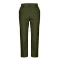 thumbnail image 4 of TEAJOPSUU Men's Casual Pants Slim Fit Skinny Stretch Comfy Jeans Plus Size Tapered Denim Pants S Green, 4 of 6