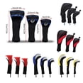 thumbnail image 3 of facefd Lot de 3 Couvre-Golf Club Fer Putter Long Cou Couvre-Chefs Ensemble Protecteur Sports de Plein Air Golf Garde Manche Accessoires Rouge, 3 of 4