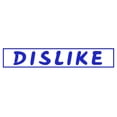 thumbnail image 1 of Printtoo Dislike Self Inking Rubber Stamp Pre-Inked Office Stamp- Home Office Business Stationery, Blue- 42 x 9 mm, 1 of 1