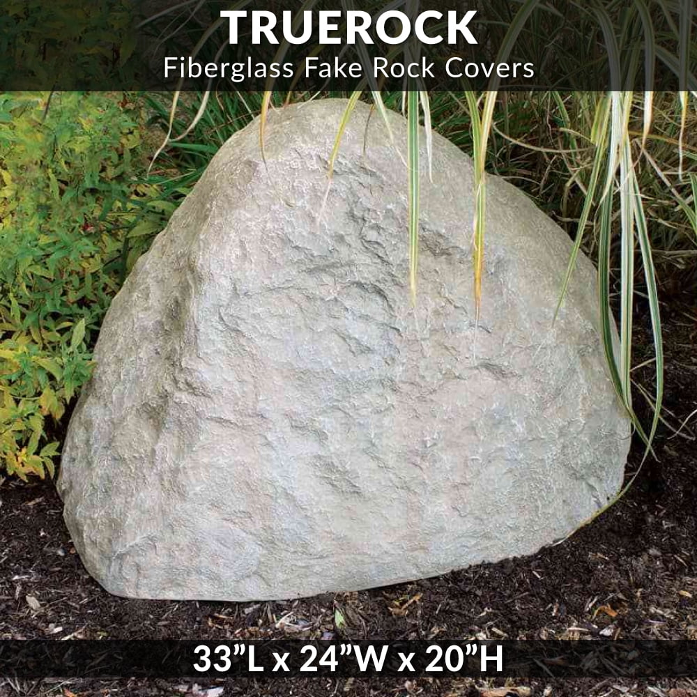 Vented Hollow Faux Stone Covers CrystalClear® TrueRock™ Boulder Rocks 
