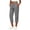 Gray, variant on Capri Jogger Pants for WomenLadies Fashion Casual Solid Color Corduroy Elastic Waist Pocket Cuffed Cropped Pants