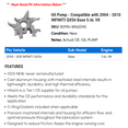 thumbnail image 2 of Oil Pump - Compatible with 2004 - 2010 INFINITI QX56 Base 5.6L V8 2005 2006 2007 2008 2009, 2 of 2