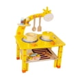 thumbnail image 3 of Juego de alimentos para jugar con barbacoa de madera, parrilla de juguete para niños, utensilios para asar y alimentos de madera, 3 of 9