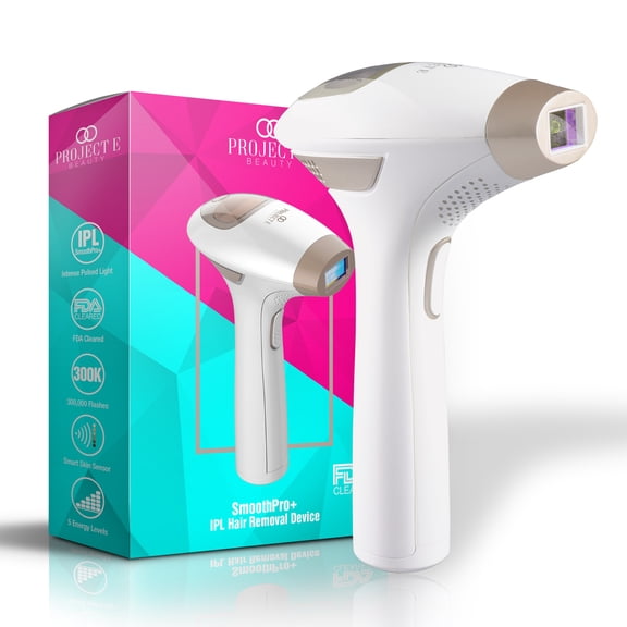 Project E Beauty SmoothPro  IPL Laser Hair Removal Device | FDA Cleared Laser Hair Removal Device | Intense Pulsed Light | Permanent Hair Reduction
