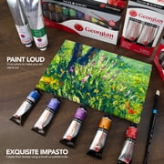 Daler-Rowney Georgian Oil Paint Studio Set + Free Brush, Assorted Colors, 38ml, 10 Pieces