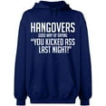 thumbnail image 2 of OXI Hoodie Sweatshirt - Hangovers Gods Way, Basic Casual Hoodie for Men's and Women Fleece Hoodie Long Sleeve - Navy Blue 2X-Large, 2 of 3