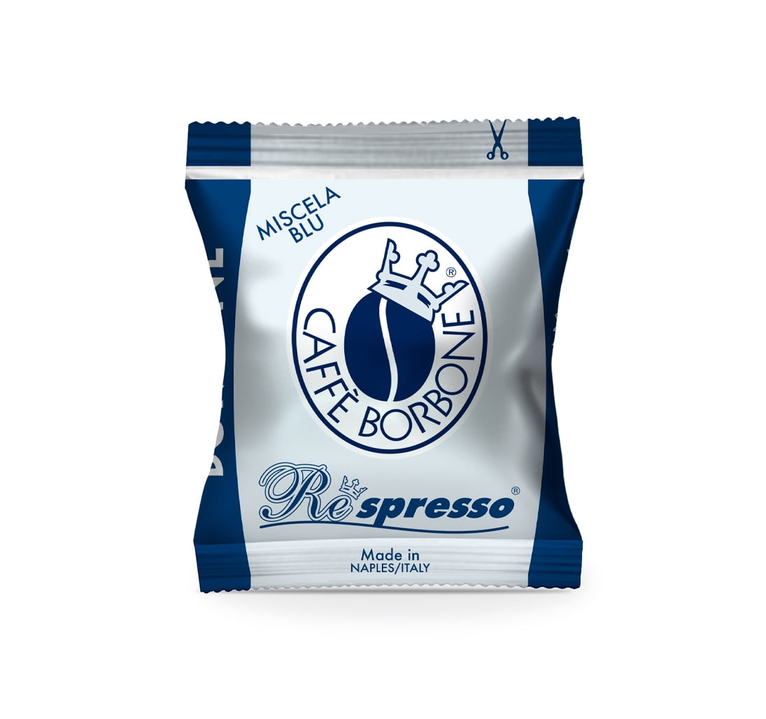 Caffè Borbone Miscela Blu Coffee Capsules, Blue Blend, Medium Roast, 100 Count, Compatible with Nespresso
