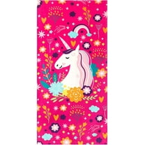 Fancy Unicorn Beach Towel 30" x 60" 100% Cotton