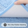 thumbnail image 3 of Bathroom Rugs Set 3, Yamaziot Bath Mats, Non Slip Washable Soft Absorbent Shower Blue Runner for Tub Floor with Toilet Mat, 3 of 9