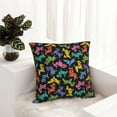 thumbnail image 6 of Yiaed Colorful Geometric Dog Print Pillow Covers Super Soft Decorative Square Throw Pillow Covers Case Cushion Covers for Sofa Couch Bedroom Car Decor（No pillow core）-20"x20", 6 of 7