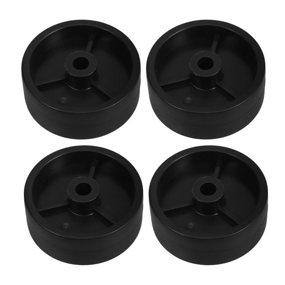 FRCOLOR 4pcs Universal Casters Heavy Duty Plastic Wheels for Gas Patio Heater Easy Installation and Movement Replacement Parts for Outdoor Heater