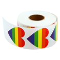 thumbnail image 2 of Abbracc 4x500x/Roll Rainbow Heart Sticker Valentine'S Day Sealing Labels Self Adhesive 4 Pcs, 2 of 8