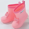 thumbnail image 2 of lnmuld Rain Boots Kids Stylish Girls Rain Boots for Outdoor Play and Adventure Featuring Adorable Bow Design Footwear for Kids Daily Use and Leisure Activities Size:9, 2 of 5