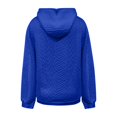 thumbnail image 5 of 2026 Autumn Hoodie Blue Hoodie Long Sleeves V-Neck Chunky Cardigan Sweaters for Women Solid Color Comfy Hoodie Workout Hoodie(3XL), 5 of 5