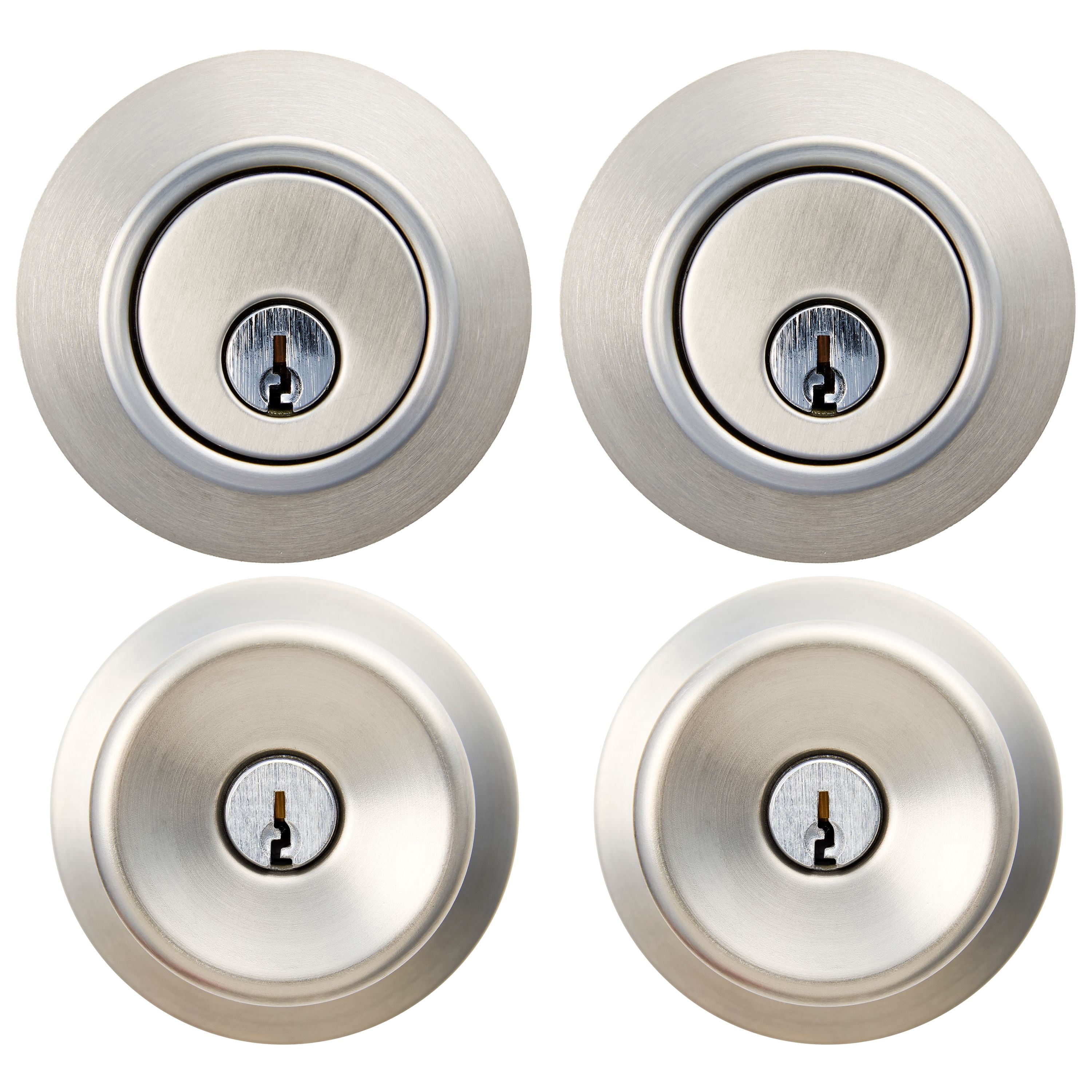 Mountain Security Doorknob and Deadbolt, 2-Pack, Stainless Steel Finish