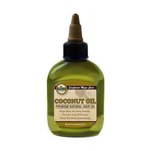 Sunflower Difeel Huile Capillaire Naturelle de Qualité Supérieure - Huile de Noix de Coco 2.5oz