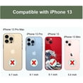 thumbnail image 3 of Case Compatible with iPhone 13 Case Clear with Design Embossed Pattern Soft TPU Bumper Slim Protective 6.1 Inch (Great Wave), 3 of 8