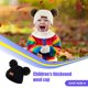 thumbnail image 3 of Sonducket Bufanda Bebé Invierno Cálido Kit Tejido Elasticidad Protector térmico Clima frío Cómodo Versátil Sellado Bufanda rosa Sombreros bola de color negro Sonducket AP008793-11B, 3 of 6
